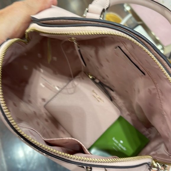 Kate Spade Reiley Large Dome Satchel & Cameron Small L-Zip Bifold Wallet - Picture 15 of 16